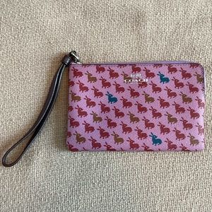 Coach brand Bunny Wristlet, used but great condition